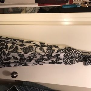 Black and white maxi dress